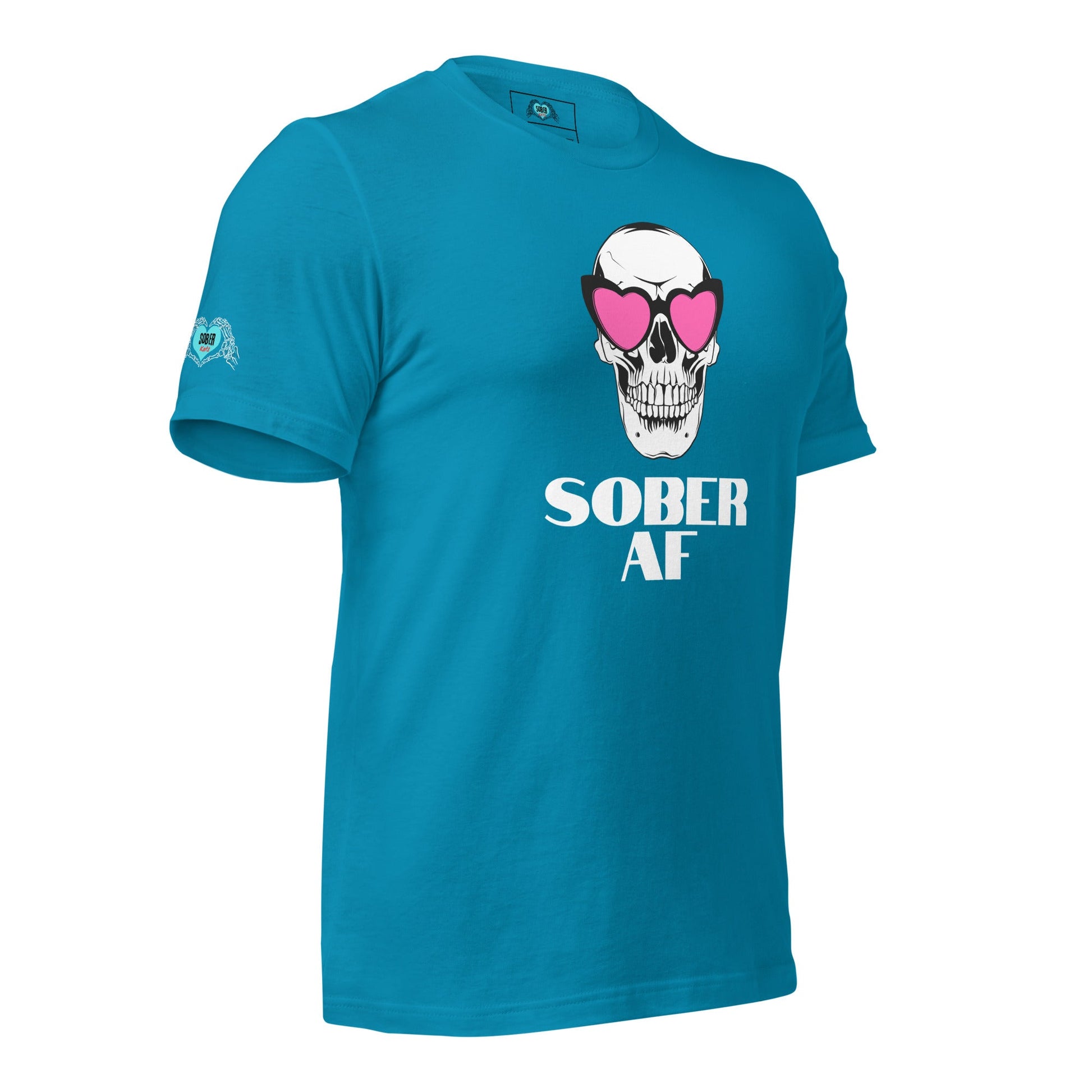 Glam Sober AF Unisex T - Shirt - Sober Kats Shop