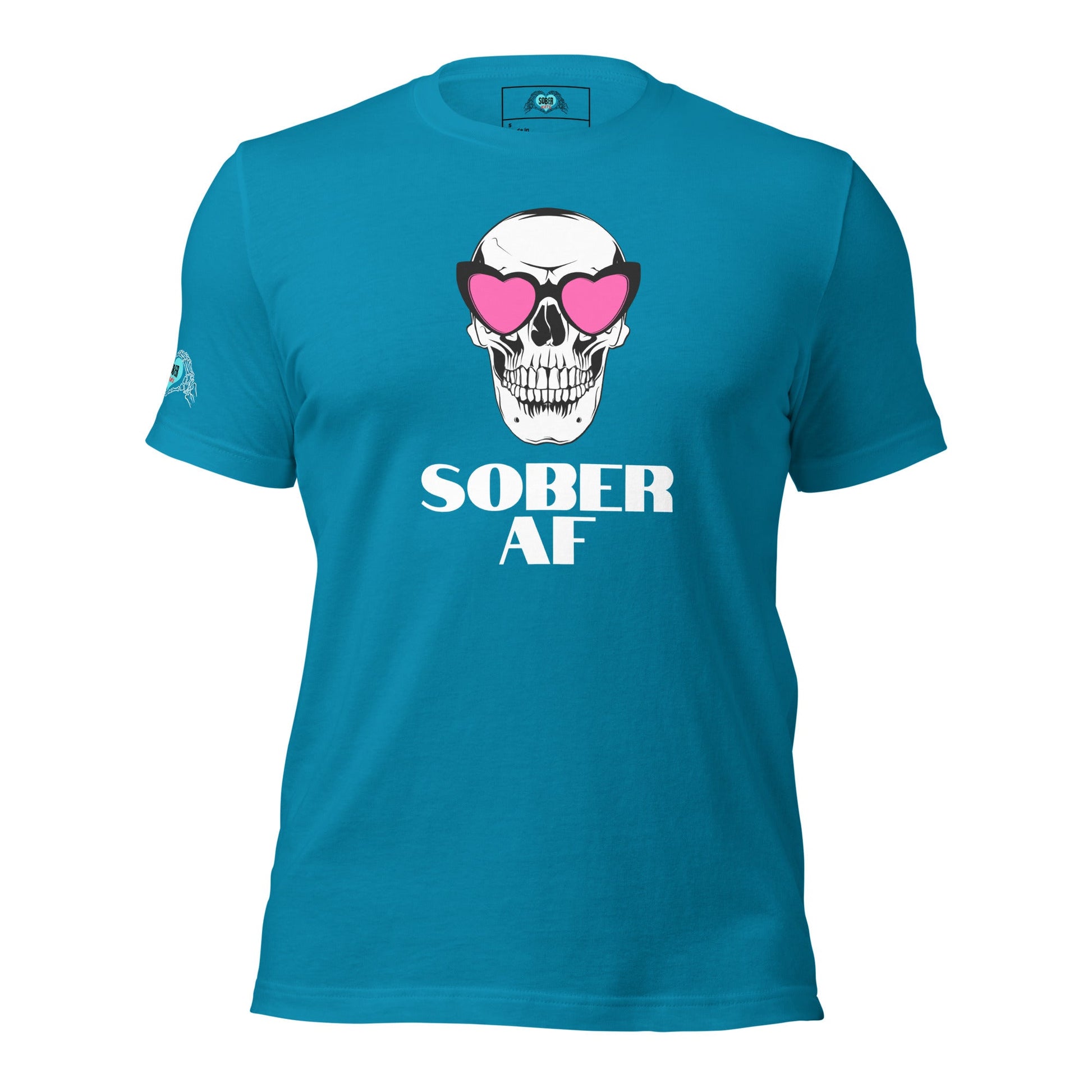 Glam Sober AF Unisex T - Shirt - Sober Kats Shop