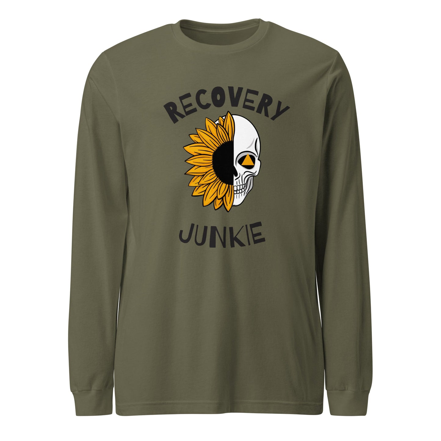 Recovery Junkie Unisex Long Sleeve Tee - Sober Kats Shop