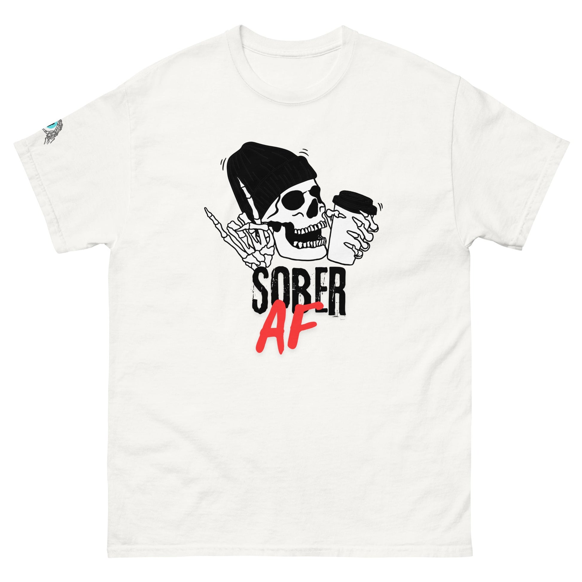 Sober AF Unisex classic tee - Sober Kats Shop