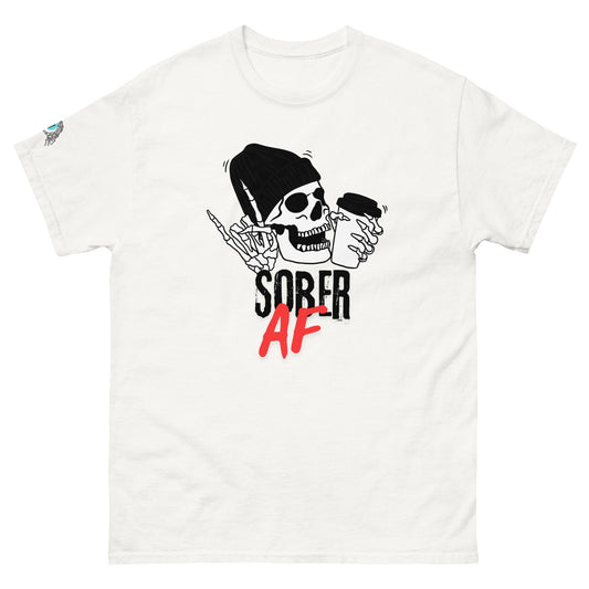 Sober AF Unisex classic tee - Sober Kats Shop