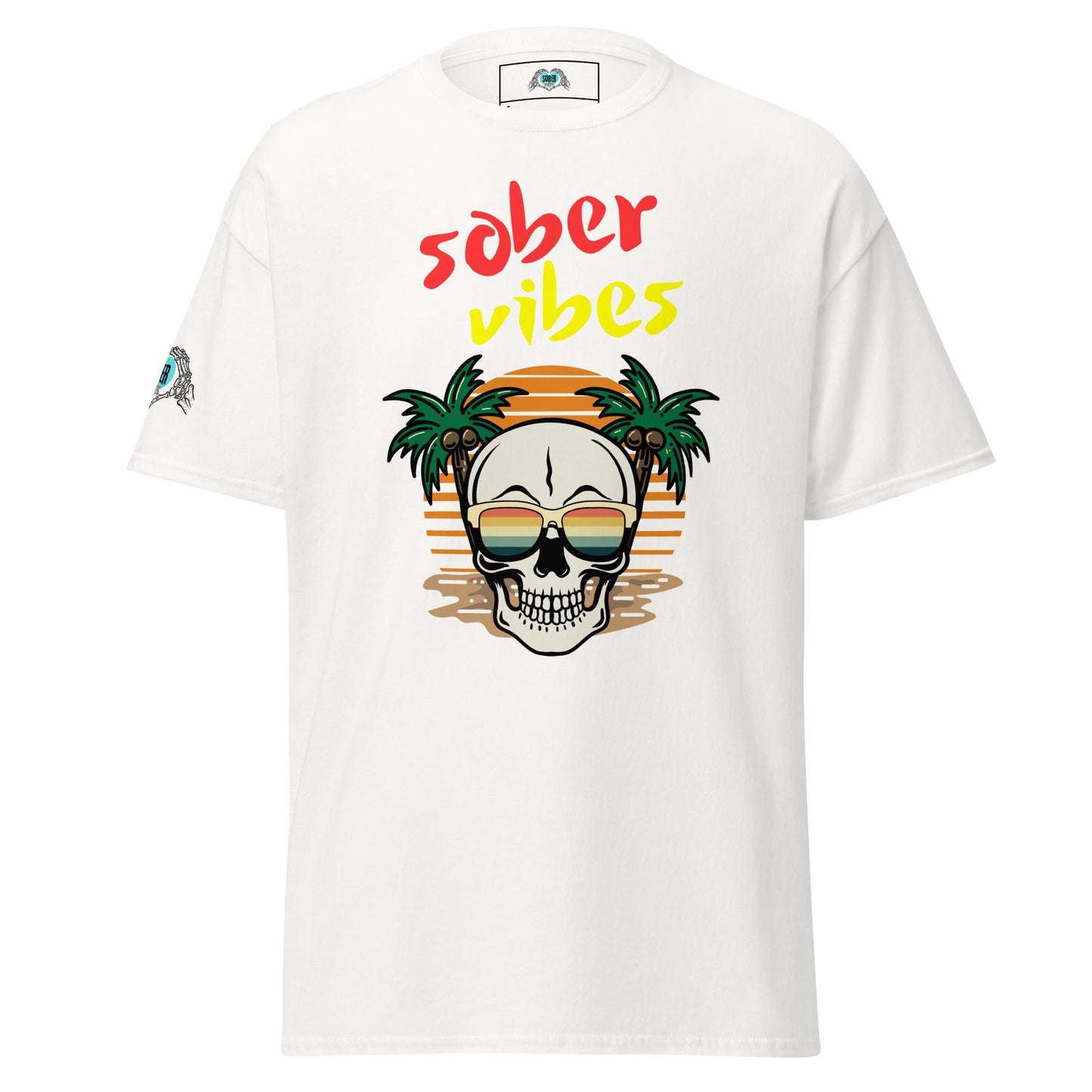 Sober Vibes Beach Shirt - Sober Kats Shop