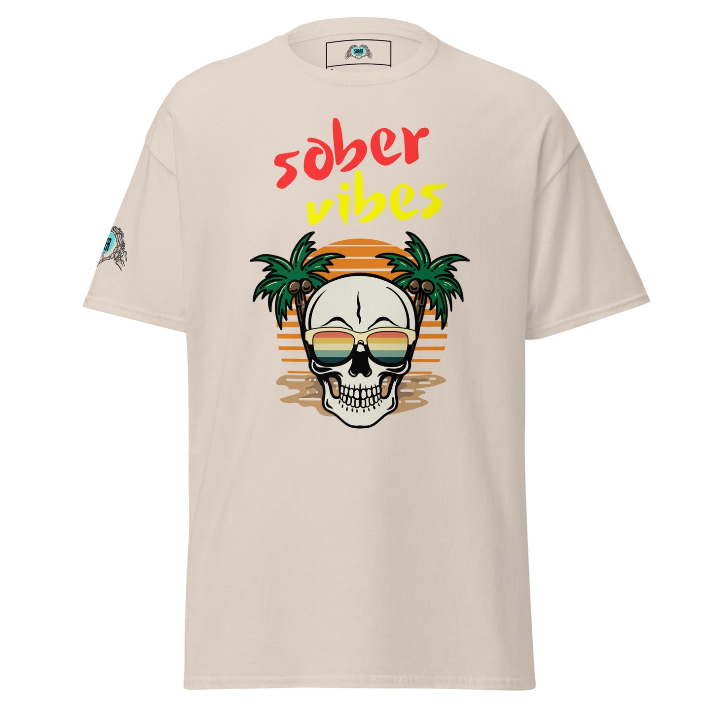 Sober Vibes Beach Shirt - Sober Kats Shop