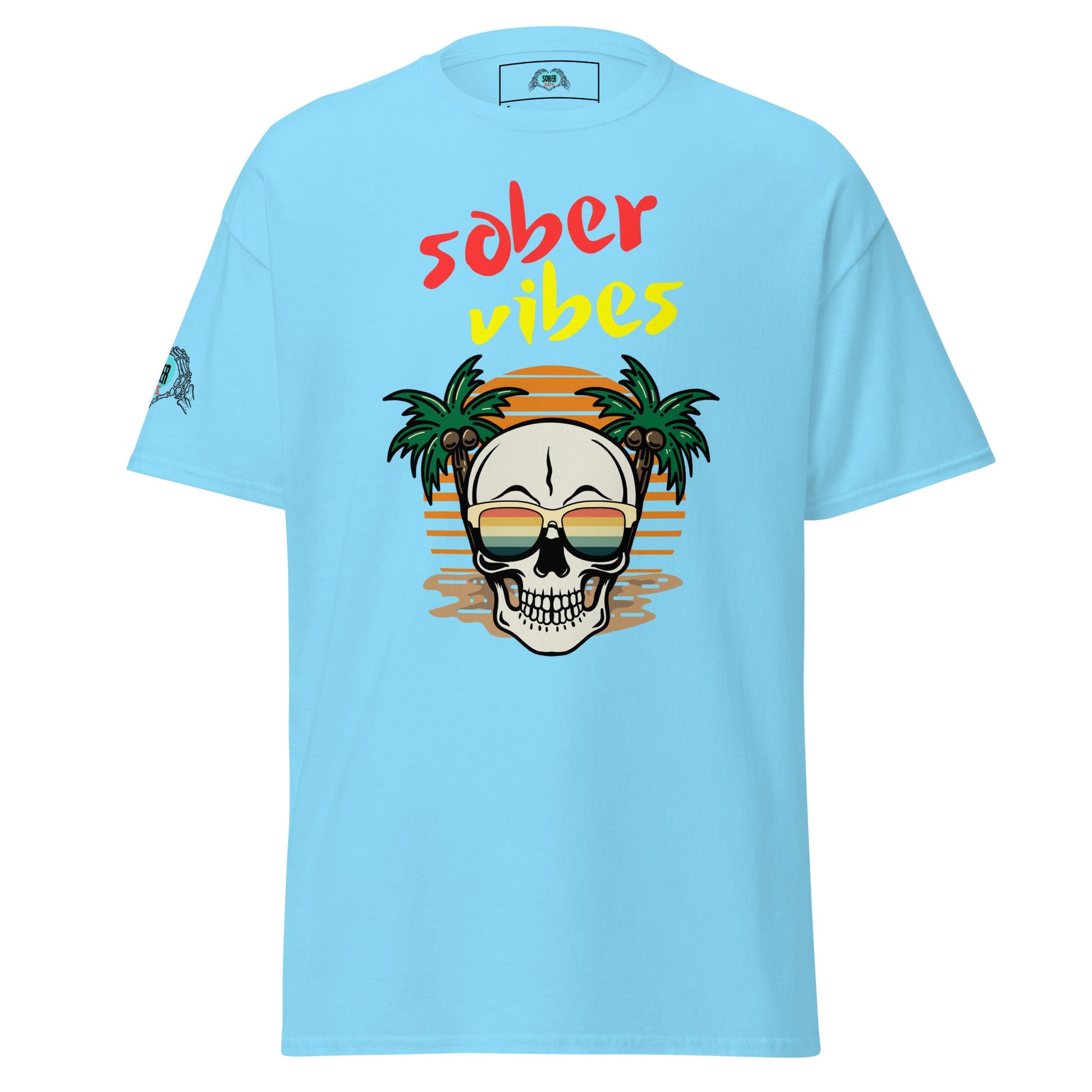 Sober Vibes Beach Shirt - Sober Kats Shop