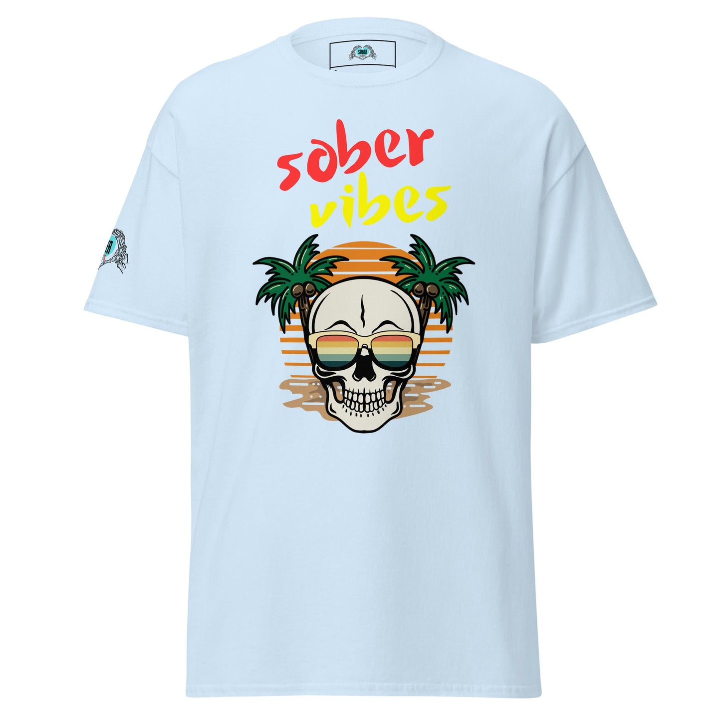 Sober Vibes Beach Shirt - Sober Kats Shop