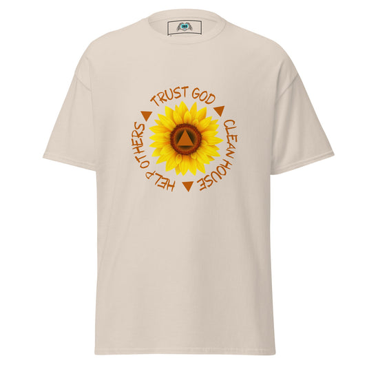 Trust God Clean House Help Others Unisex classic tee - Sober Kats Shop