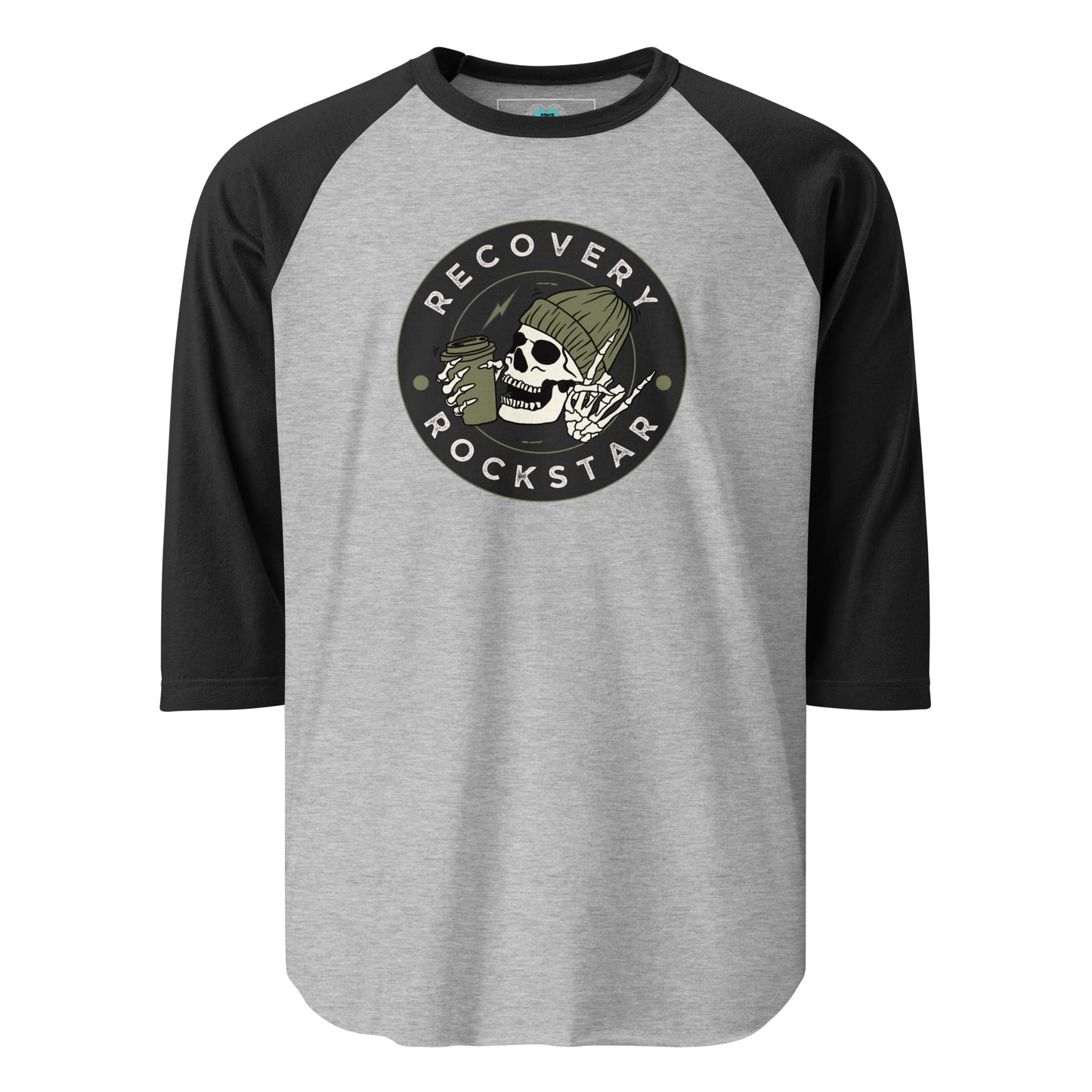 Recovery Rockstar 3/4 sleeve raglan shirt