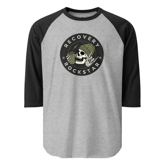 Recovery Rockstar 3/4 sleeve raglan shirt